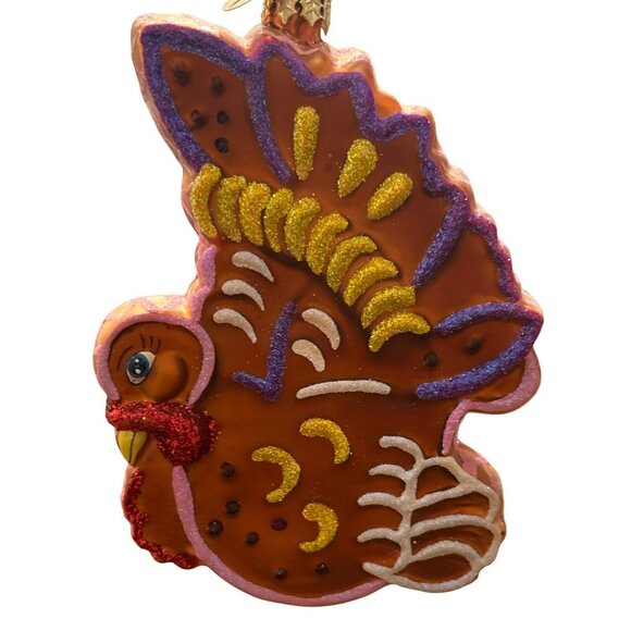 Vintage Christopher Radko "Gobble it Up" Retired 2001 Thanksgiving Ornament - Picture 2 of 4
